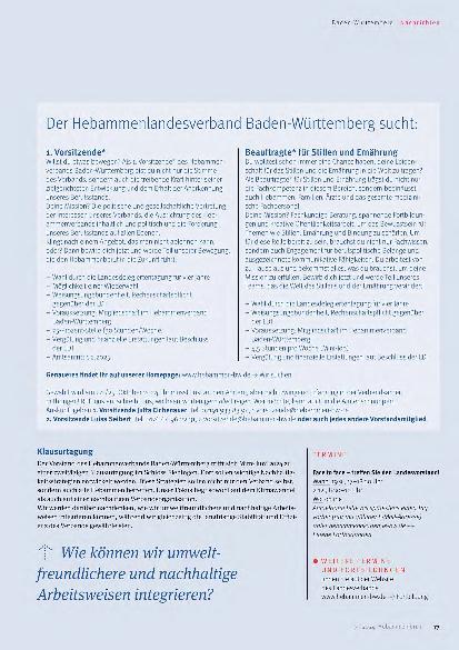 Vorschauseite 2: Nachrichten aus den Landesverbänden