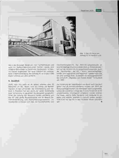 Vorschauseite 4: Das Institut für Sozialarbeit und Sozialpädagogik (BSS) im Victor Gollancz-Haus in Frankfurt am Main.