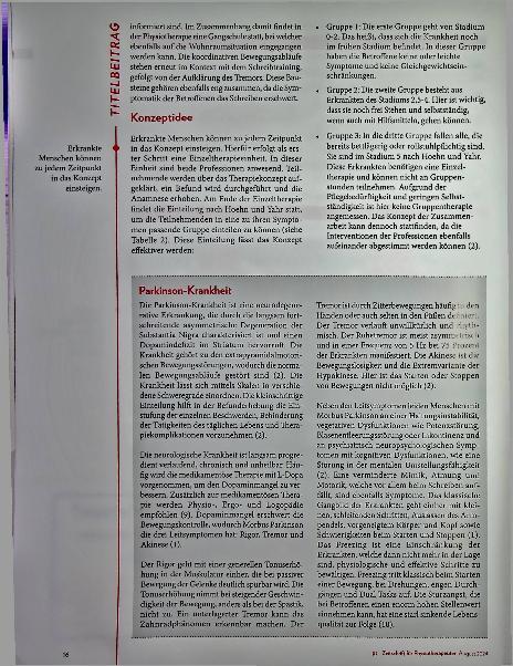 Vorschauseite 5: Gemeinsam besser behandeln: Optimale interdisziplinäre Arbeit bei Parkinson-Krankheit