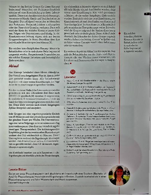 Vorschauseite 6: Gemeinsam besser behandeln: Optimale interdisziplinäre Arbeit bei Parkinson-Krankheit