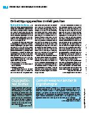Vorschauseite 3: Ergotherapeutische Behandlung in Zukunft wichtiger