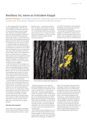 Vorschauseite 1: Resilienz ist, wenn es trotzdem klappt