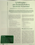 Vorschauseite 1: Schlaflosigkeit - eine Bestandsaufnahme bewährter Arzneimittel