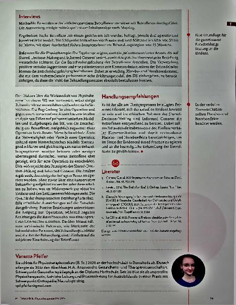 Vorschauseite 4: Subakromiales Impingement-Syndrom: operative versus konservative Therapie. Kommunikative Einflussfaktoren auf die Entscheidungsfindung Betroffener.