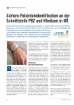 Vorschauseite 1: Sichere Patientenidentifikation an der Schnittstelle PBZ und Klinikum in NÖ