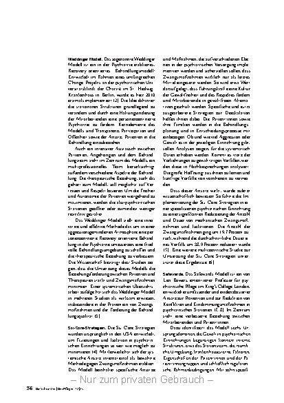 Vorschauseite 3: Nein! Von der Psychiatrie lernen.