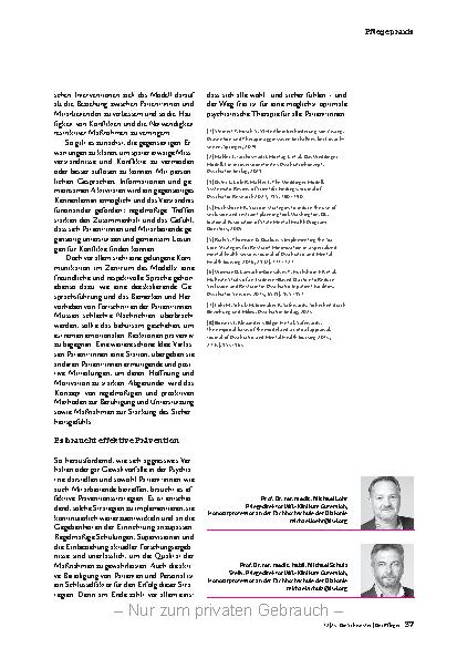 Vorschauseite 4: Nein! Von der Psychiatrie lernen.