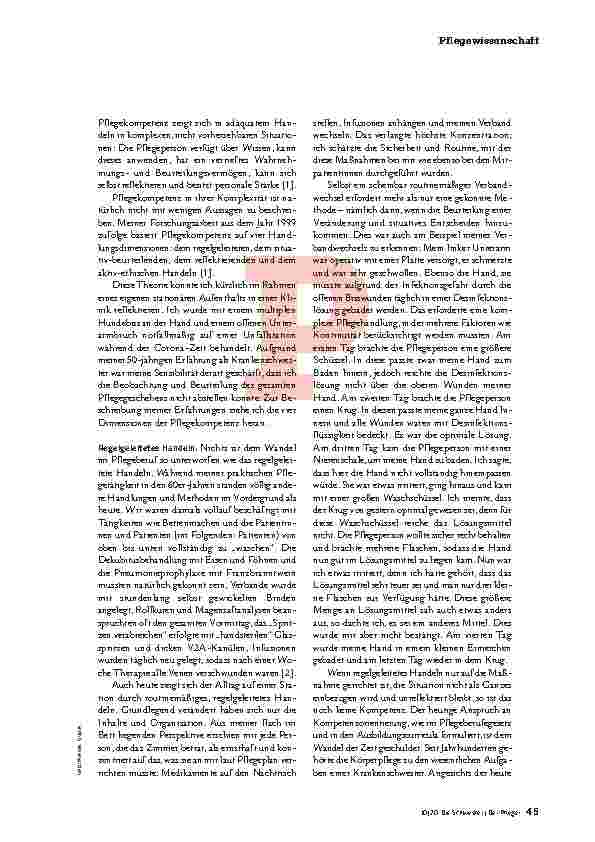 Vorschauseite 2: Pflegekompetenz aus Patientensicht