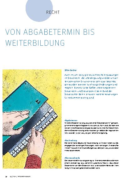 Vorschauseite 1: Von Abgabetermin bis Weiterbildung