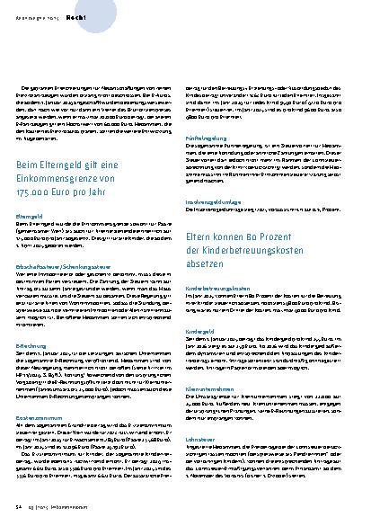 Vorschauseite 3: Von Abgabetermin bis Weiterbildung