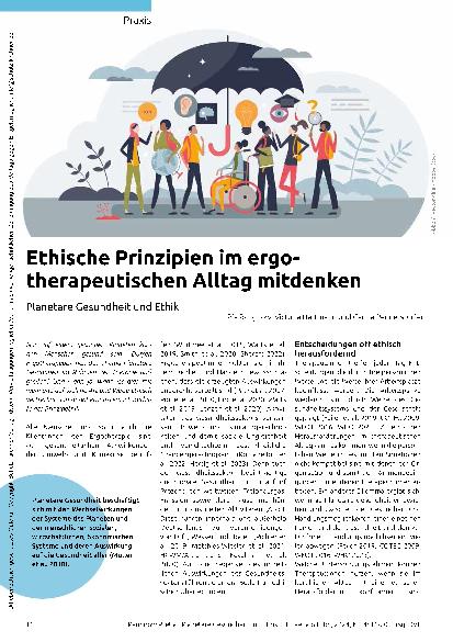 Vorschauseite 1: Ethische Prinzipien im ergotherapeutischen Alltag mitdenken