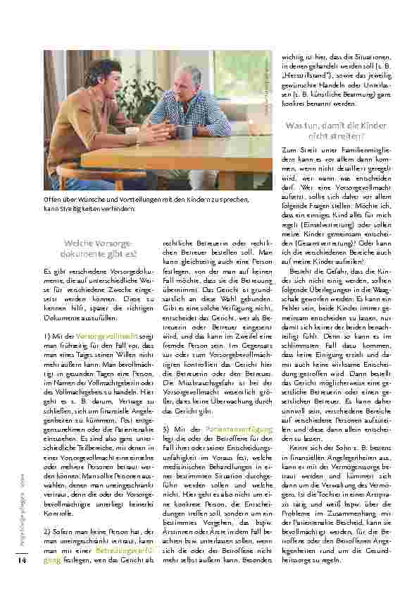 Vorschauseite 2: Vorsorge – Streitigkeiten zwischen Kindern vorbeugen
