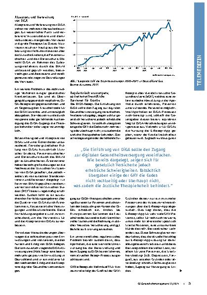 Vorschauseite 2: Digitale Therapie mit DiGA: Krise oder digitaler Aufbruch?