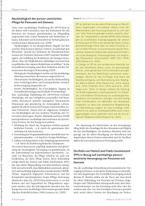 Vorschauseite 3: Forschung gemeinsam mit Betroffenen, Angehörigen und Fachpersonen für eine nachhaltige, person-zentrierte Versorgung von Personen mit Demenz in der Spitex