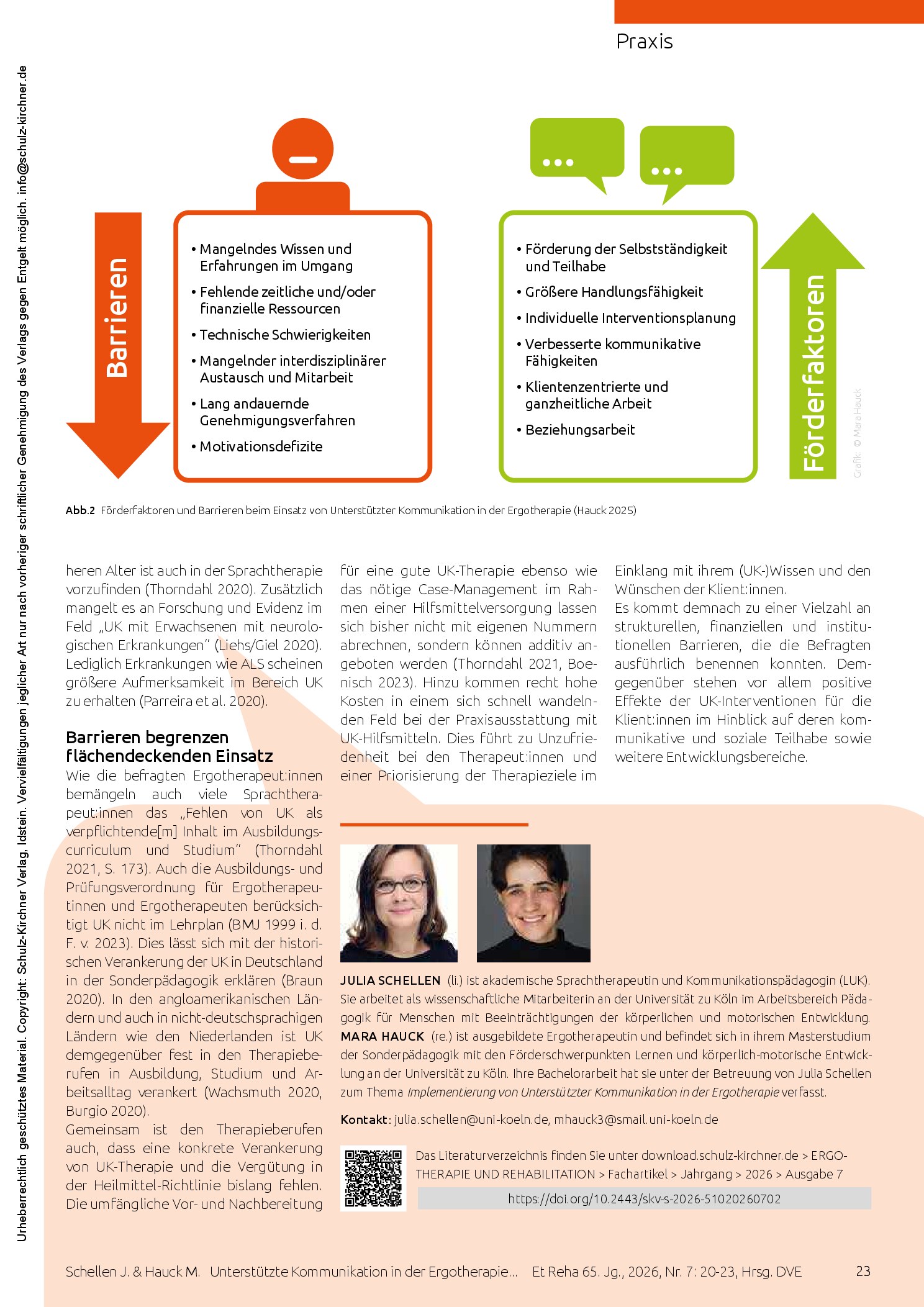 Vorschauseite 4: Wo stehen wir bei der Implementierung? Unterstützte Kommunikation in der Ergotherapie