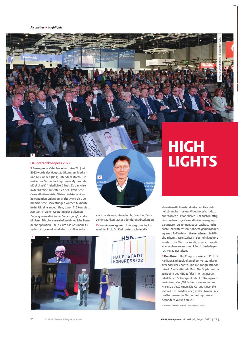 Vorschauseite 1: Corrected: Highlights
