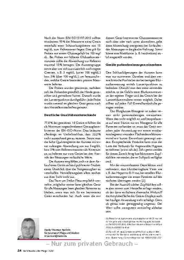 Vorschauseite 3: ZUVERLÄSSIGE MESSERGEBNISSE – Tragbare Blutzucker-Messgeräte