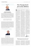 Vorschauseite 1: Den Energieschock jetzt schon abfedern