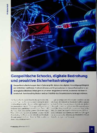 Vorschauseite 1: Geopolitische Schocks, digitale Bedrohung und proaktive Sicherheitsstrategien