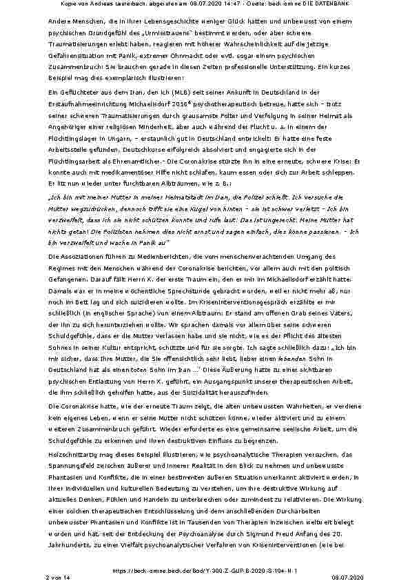 Vorschauseite 2: Bedrohte Diversität in der Psychotherapie: Zum Direktstudium Psychotherapie nach dem neuen PsychThG