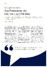 Vorschauseite 1: Aus Patientensicht reichen 1.247 Kliniken.