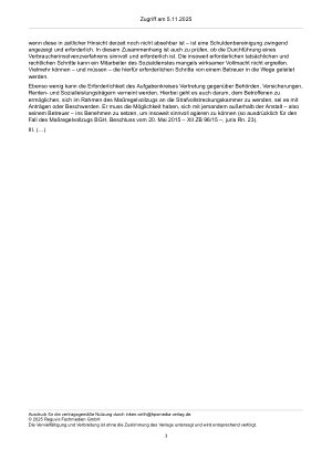 Vorschauseite 3: Zum Betreuungsbedarf – §§ 1814 Abs. 3 Satz 2 Nr. 2, 1871 Abs. 1 Satz 1 BGB; § 63 StGB