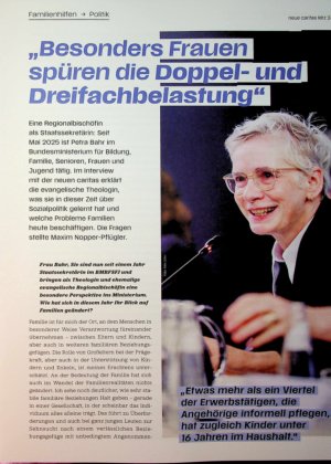 Vorschauseite 1: " Besonders Frauen spüren die Doppel-und Dreifachbelastung "