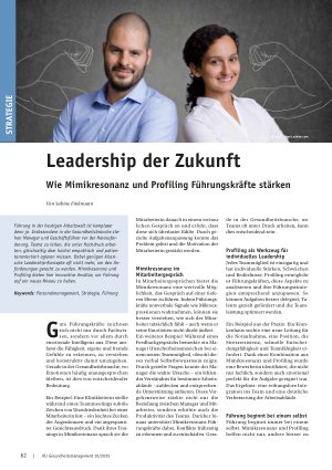 Vorschauseite 1: Leadership der Zukunft Wie Mimikresonanz und Profiling Führungskräfte stärken