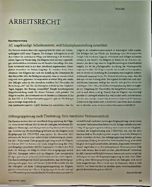 Vorschauseite 1: Arbeitsrecht