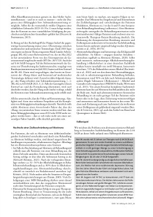 Vorschauseite 3: Zieloffenheit in forensischer Suchttherapie – Alternativen zur impliziten Abstinenzorientierung sind rechtlich zulässig und therapeutisch sinnvoll