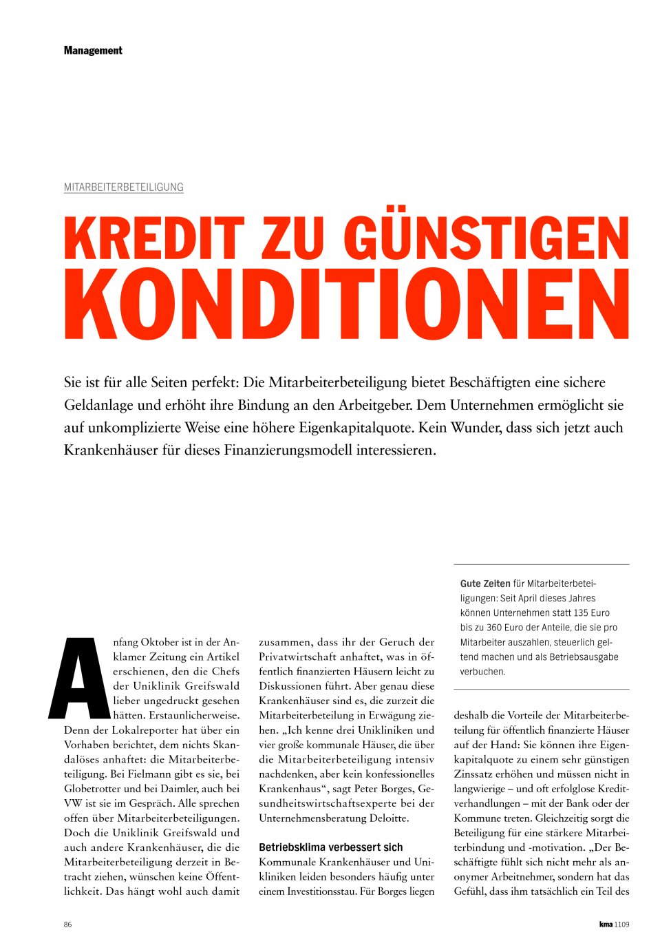 Vorschauseite 1: Kredit zu günstigen Konditionen