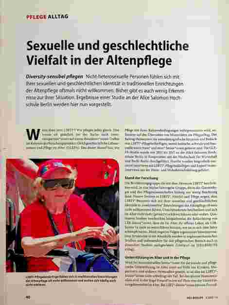 Vorschauseite 1: Sexuelle und geschlechtliche Vielfalt in der Altenpflege