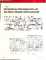 Vorschauseite 1: Die Reform des Betreuungsrechts und das (kleine) Ehegattenvertretungsrecht