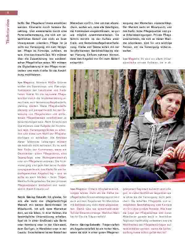 Vorschauseite 3: Interview mit Katrin Göring-Eckardt, Vorsitzende der Bundestagsfraktion Bündnis 90/Die Grünen