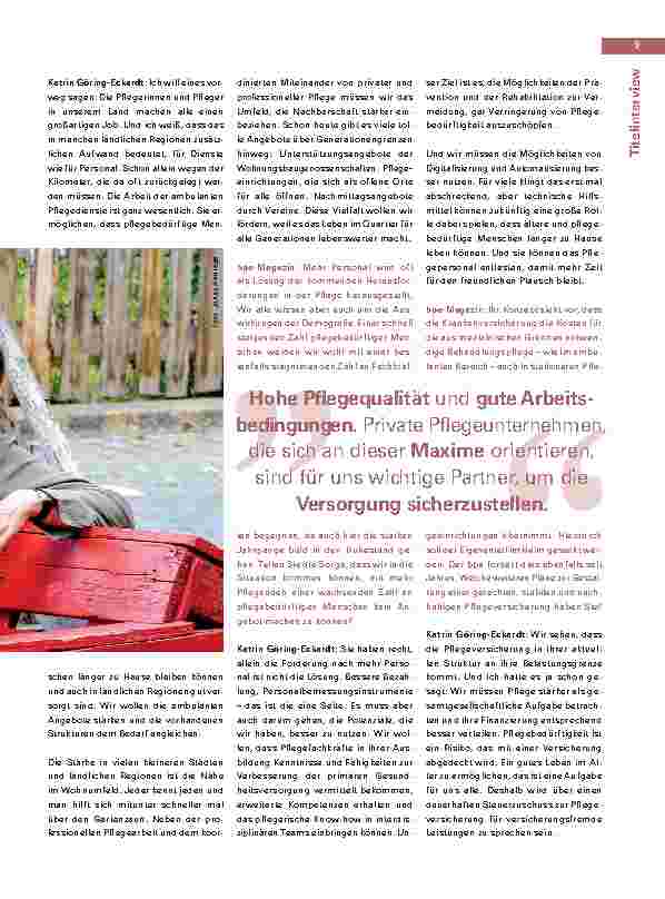 Vorschauseite 4: Interview mit Katrin Göring-Eckardt, Vorsitzende der Bundestagsfraktion Bündnis 90/Die Grünen