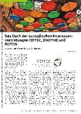 Vorschauseite 1: Das Dach der europäischen Interessenvertretungen COTEC, ENOTHE und ROTOS.