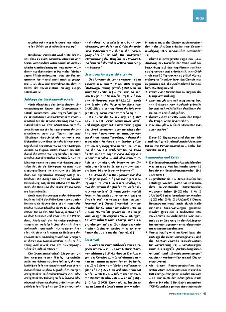 Vorschauseite 2: Betriebssicherheit und Strafrecht: Der tödliche Arbeitsunfall des Auszubildenden im Silo