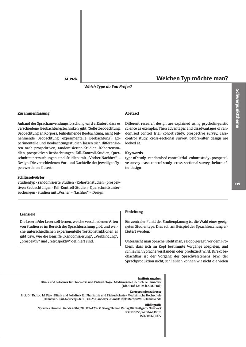 Vorschauseite 1: Welchen Typ möchte man?