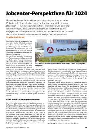 Vorschauseite 1: Jobcenter-Perspektiven für 2024
