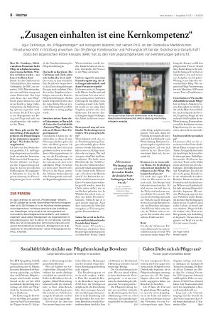 Vorschauseite 1: „Zusagen einhalten ist eine Kernkompetenz“