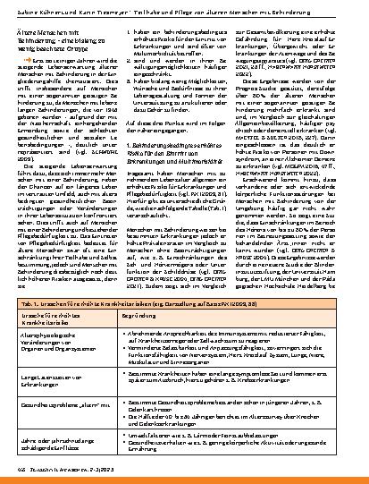 Vorschauseite 3: Teilhabe und Pflege von älteren Menschen mit Behinderung – Aufgaben und Gestaltungsmöglichkeiten