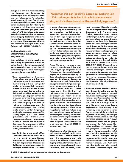 Vorschauseite 4: Teilhabe und Pflege von älteren Menschen mit Behinderung – Aufgaben und Gestaltungsmöglichkeiten