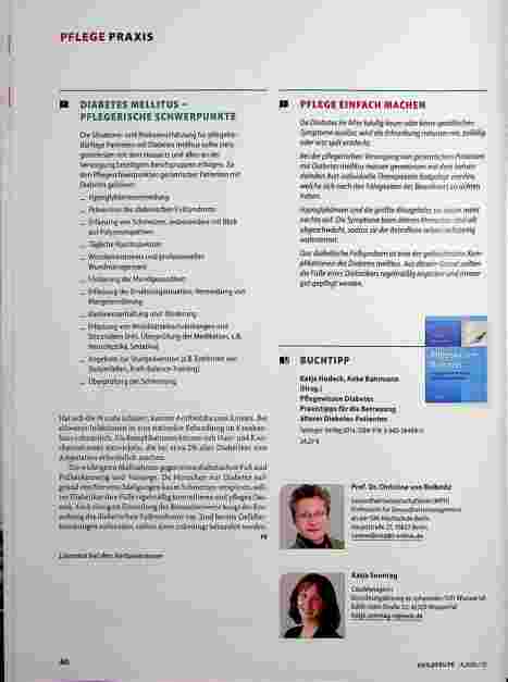 Vorschauseite 4: Der ältere Diabetes-Patient: Multiprofessionell therapiert