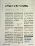 Vorschauseite 1: Architekten für den Klinikumbau