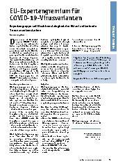 Vorschauseite 1: EU-Expertengremium für COVID-19-Virusvarianten