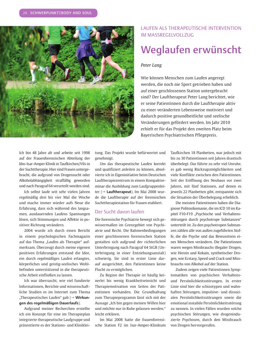 Vorschauseite 1: Weglaufen erwünscht