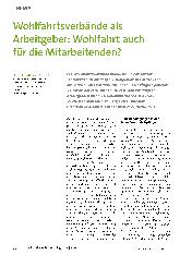 Vorschauseite 1: Wohlfahrtsverbände als Arbeitgeber: Wohlfahrt auch für die Mitarbeitenden?