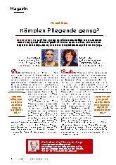Vorschauseite 1: Kämpfen Pflegende genug?