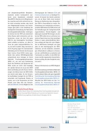 Vorschauseite 2: Wir machen mit: „Daten als gemeinsames Gut für exzellente Forschung, organisiert durch die Wissenschaft in Deutschland. “1