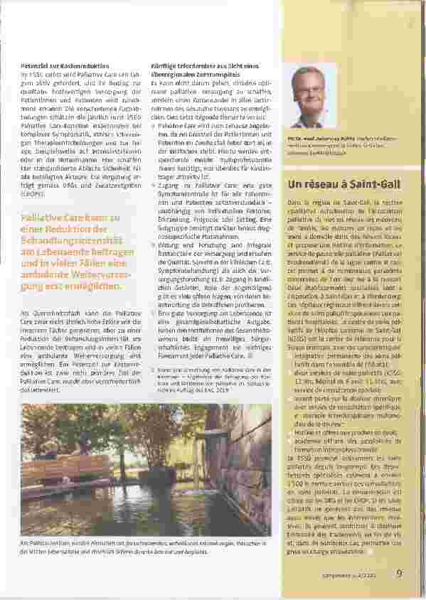 Vorschauseite 2: Palliative Care: Wo stehen wir und wo wollen wir hin?